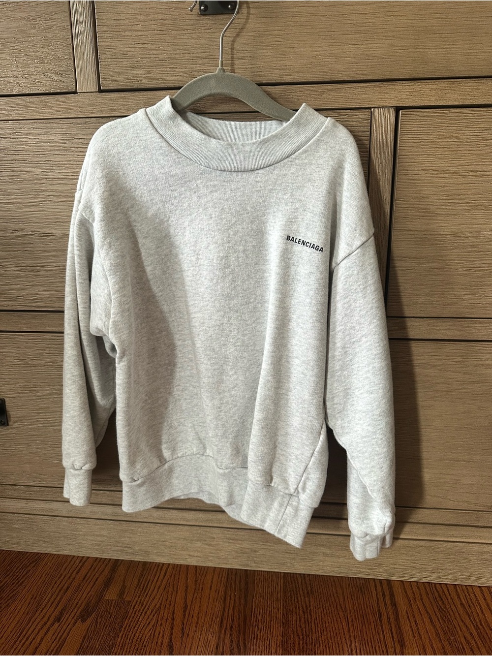 Balenciaga Kids Light Gray Crewneck Sweatshirt